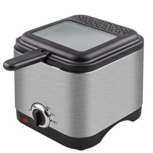 FREIDORA INOX 900W TAPA CRISTAL 1